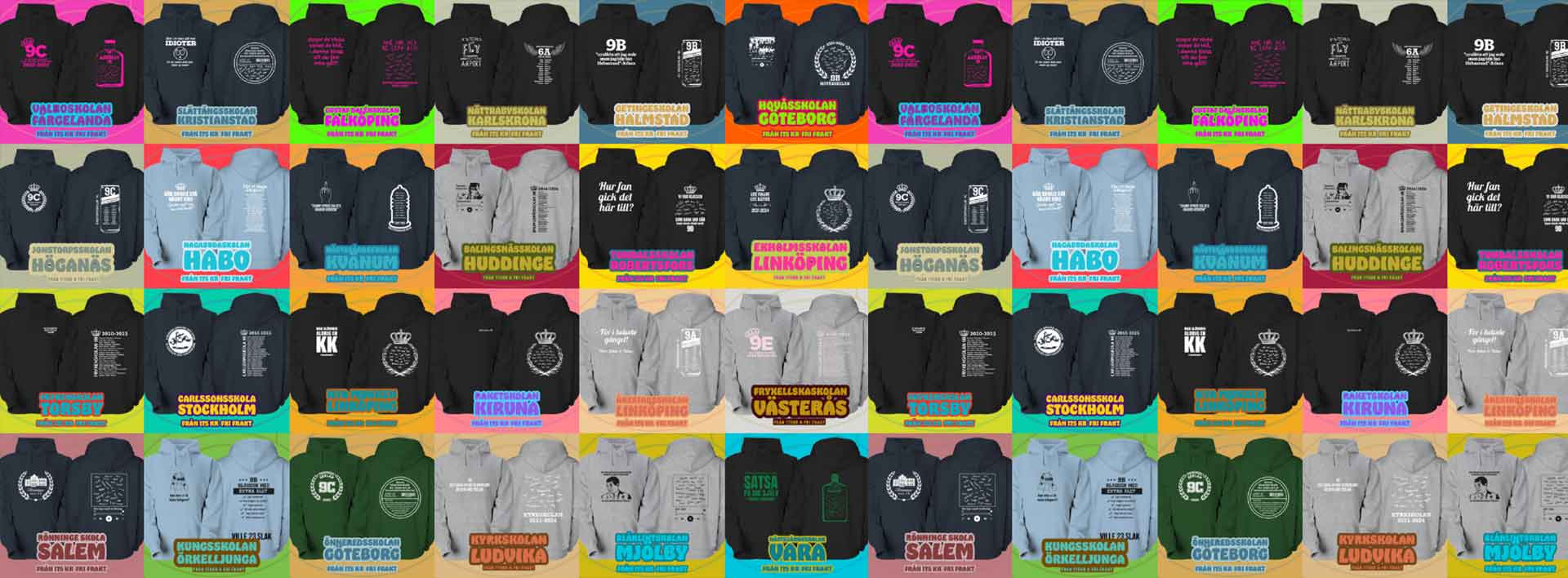 hero-klasser-kollage-1920×708 Roliga klasströjor med tryck och citat – unika skoltröjor med egen design