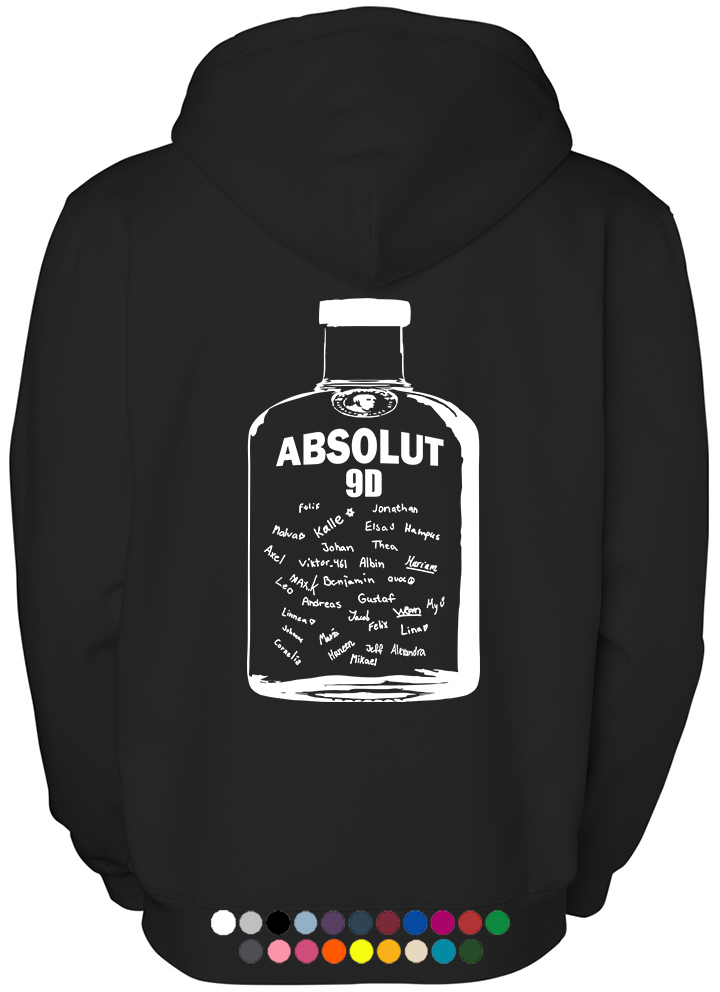 Klasströja - Absolut vodka signaturer